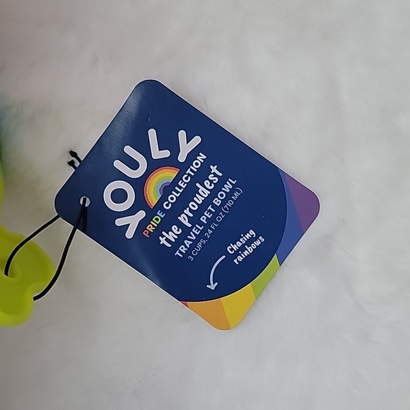 YOULY Pride Travel Dog Bowl, 3 Cups Pride Collection - Picture 7 of 7